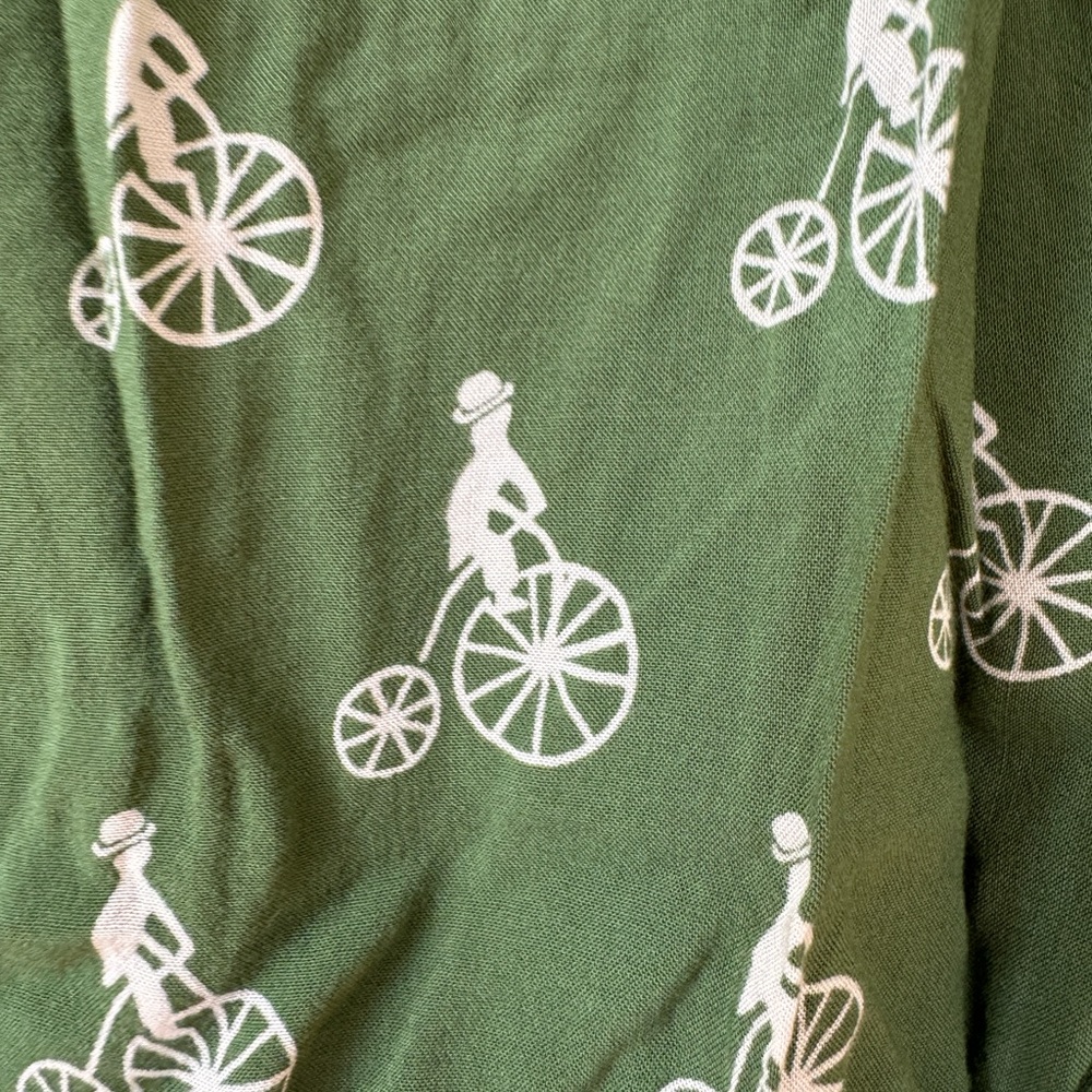 ANTHROPOLOGIE MAEVE BICYCLE PRINT TOP 8 - Picture 5 of 5